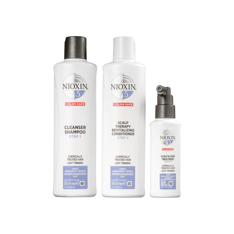 Nioxin System 5 Kit - Shampoo 300ml + Condicionador 300ml + Leave-in 100ml | M2Beauty