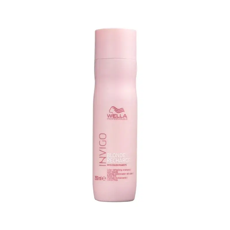 Wella Professionals Invigo Blonde Recharge - Shampoo Desamarelador 250ml | M2Beauty